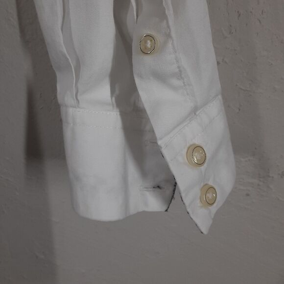 Robert Graham Adult Men's L White Long Sleeve Button Up Shirt - Picture 3 of 12